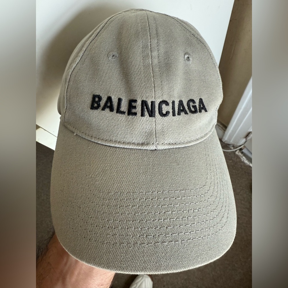 Authentic Balenciaga Gray Baseball Cap